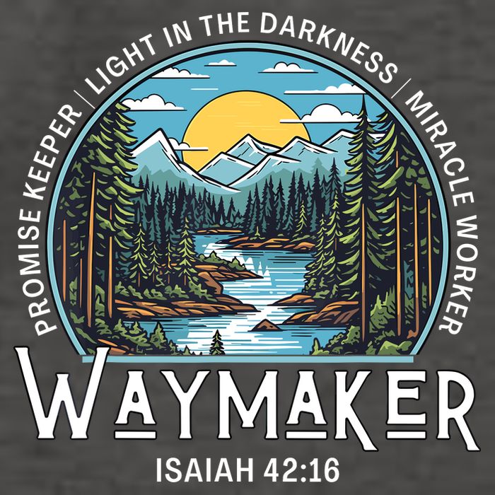 Waymaker Promise Keeper Miracle Worker Christian Bible Verse Vector Backpack
