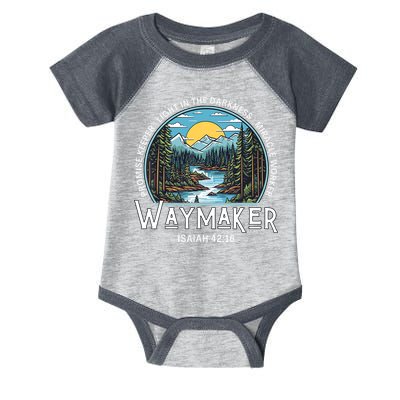 Waymaker Promise Keeper Miracle Worker Christian Bible Verse Infant Baby Jersey Bodysuit