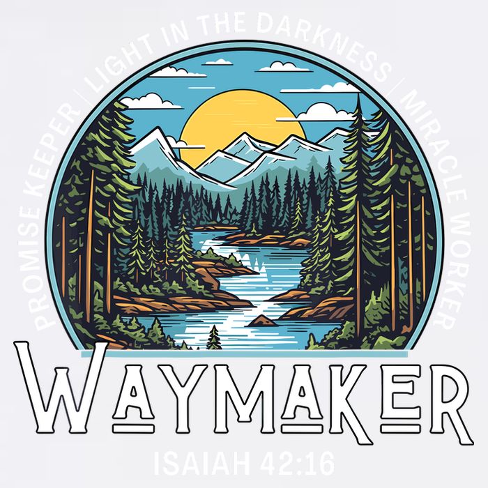 Waymaker Promise Keeper Miracle Worker Christian Bible Verse Garment-Dyed Sweatshirt