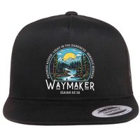 Waymaker Promise Keeper Miracle Worker Christian Flat Bill Trucker Hat
