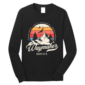 Waymaker Promise Keeper Miracle Worker Christian Bible Verse Long Sleeve Shirt