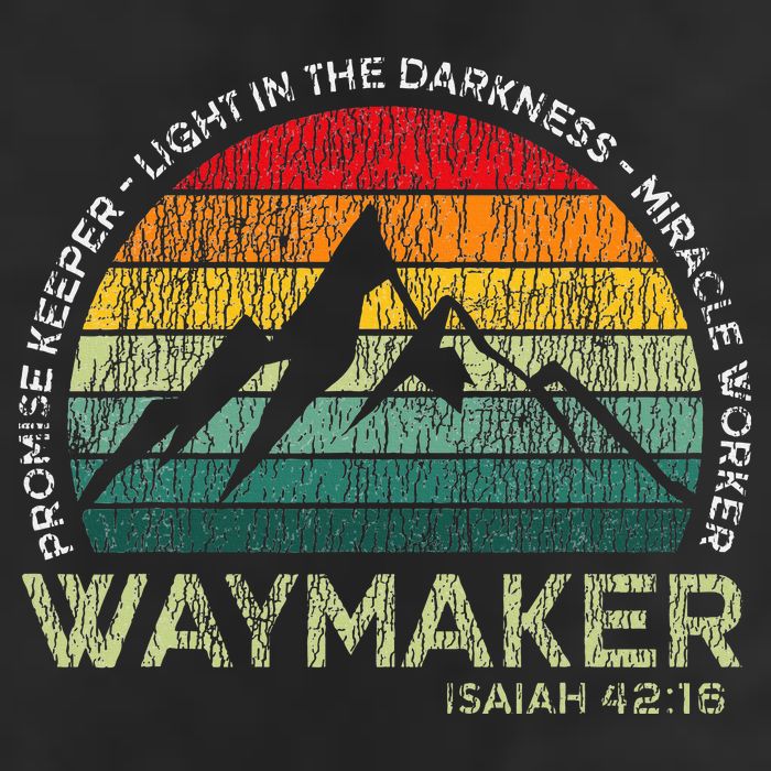 Waymaker Promise Keeper Miracle Worker Christian 7 Panel Mesh Trucker Snapback Hat