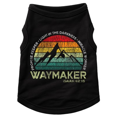 Waymaker Promise Keeper Miracle Worker Christian Doggie Tank