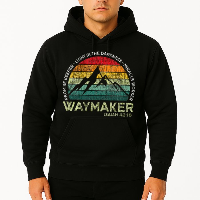 Waymaker Promise Keeper Miracle Worker Christian Hoodie