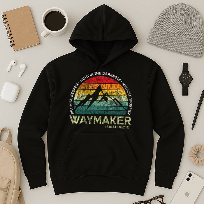 Waymaker Promise Keeper Miracle Worker Christian Hoodie