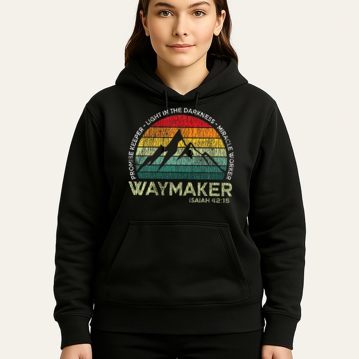 Waymaker Promise Keeper Miracle Worker Christian Hoodie