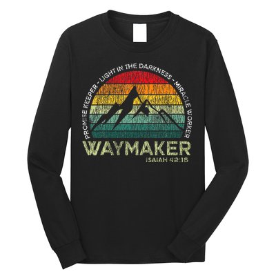 Waymaker Promise Keeper Miracle Worker Christian Long Sleeve Shirt