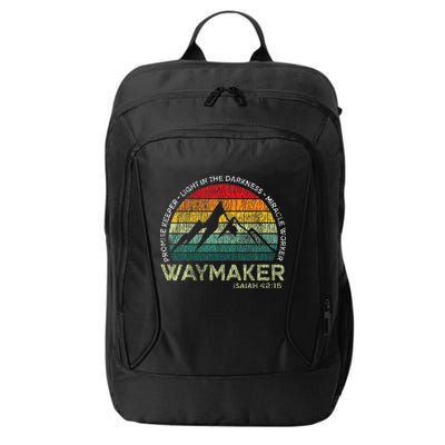 Waymaker Promise Keeper Miracle Worker Christian City Backpack