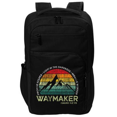 Waymaker Promise Keeper Miracle Worker Christian Impact Tech Backpack