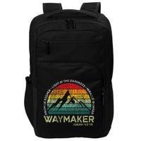 Waymaker Promise Keeper Miracle Worker Christian Impact Tech Backpack