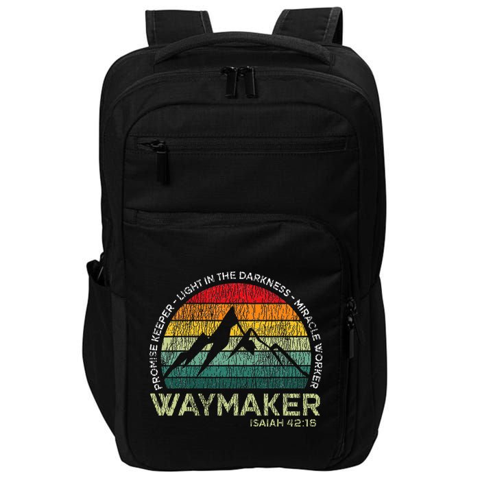 Waymaker Promise Keeper Miracle Worker Christian Impact Tech Backpack