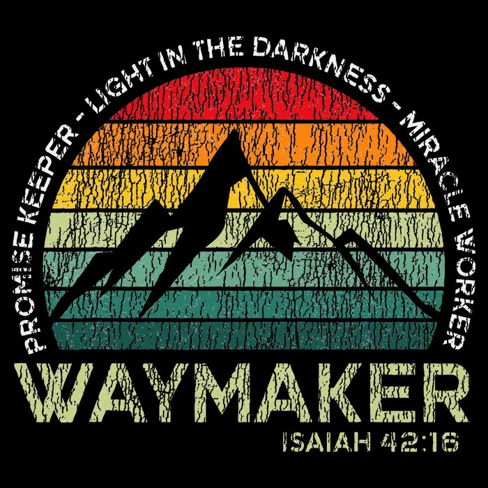 Waymaker Promise Keeper Miracle Worker Christian 7-Panel Snapback Hat