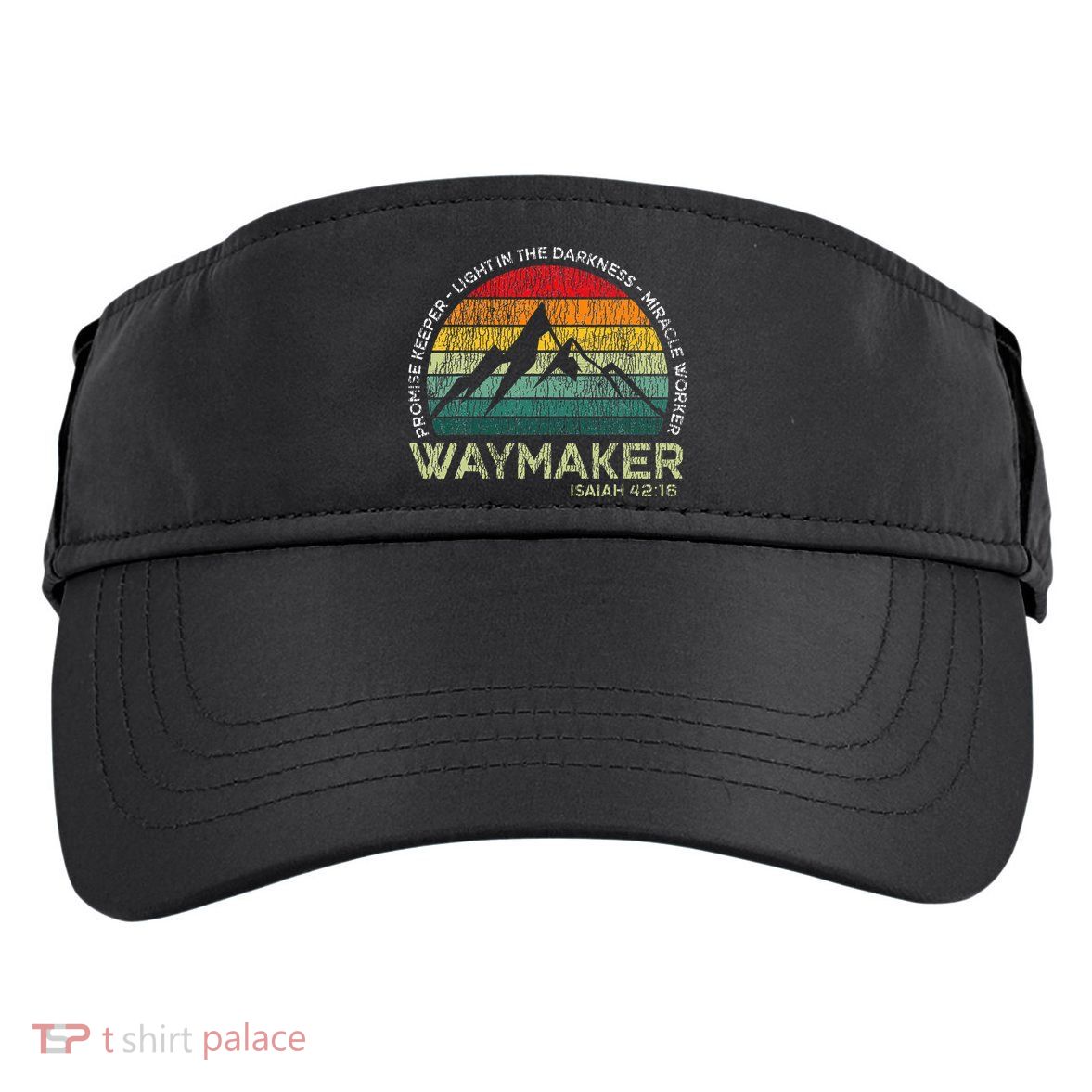 Waymaker Promise Keeper Miracle Worker Christian Adult Drive Performance Visor