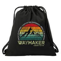 Waymaker Promise Keeper Miracle Worker Christian Drawstring Bag