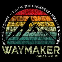 Waymaker Promise Keeper Miracle Worker Christian Drawstring Bag