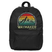 Waymaker Promise Keeper Miracle Worker Christian 16 in Basic Backpack