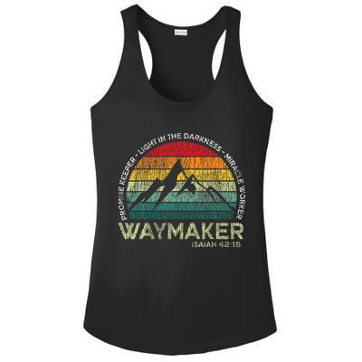 Waymaker Promise Keeper Miracle Worker Christian Ladies PosiCharge Competitor Racerback Tank