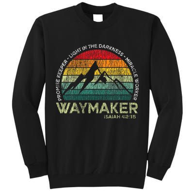 Waymaker Promise Keeper Miracle Worker Christian Tall Sweatshirt