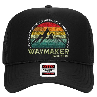 Waymaker Promise Keeper Miracle Worker Christian Trucker Hat