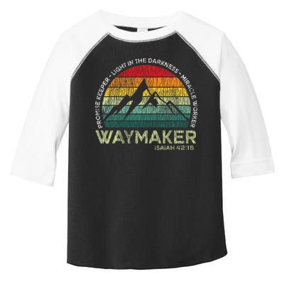 Waymaker Promise Keeper Miracle Worker Christian Toddler Fine Jersey T-Shirt