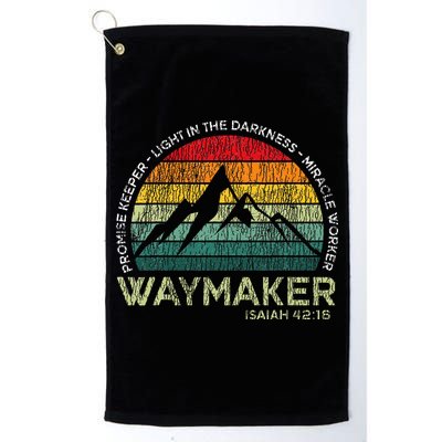 Waymaker Promise Keeper Miracle Worker Christian Golf Towel