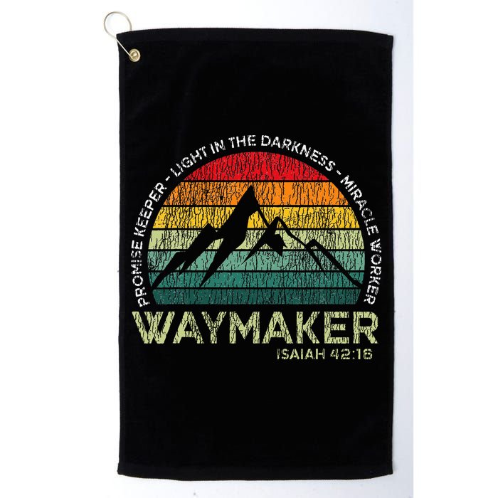 Waymaker Promise Keeper Miracle Worker Christian Golf Towel