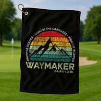 Waymaker Promise Keeper Miracle Worker Christian Golf Towel