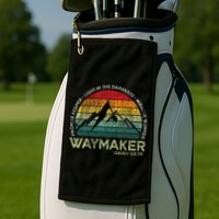 Waymaker Promise Keeper Miracle Worker Christian Golf Towel
