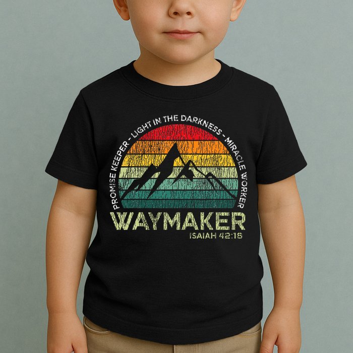 Waymaker Promise Keeper Miracle Worker Christian Toddler T-Shirt