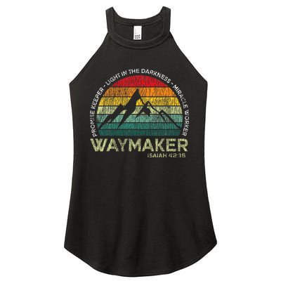 Waymaker Promise Keeper Miracle Worker Christian Women's Perfect Tri Rocker Tank