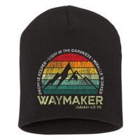 Waymaker Promise Keeper Miracle Worker Christian Short Acrylic Beanie