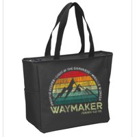 Waymaker Promise Keeper Miracle Worker Christian Zip Tote Bag