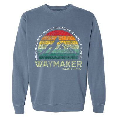 Waymaker Promise Keeper Miracle Worker Christian Garment-Dyed Sweatshirt