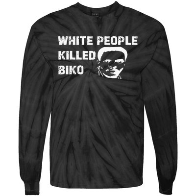 White People Killed Biko Tie-Dye Long Sleeve Shirt