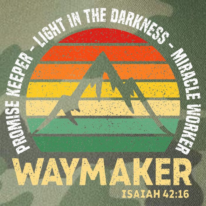 Waymaker Promise Keeper Miracle Worker Christian Believer Legacy Tie Dye Trucker Hat