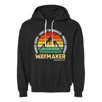 Waymaker Promise Keeper Miracle Worker Christian Believer Garment-Dyed Fleece Hoodie