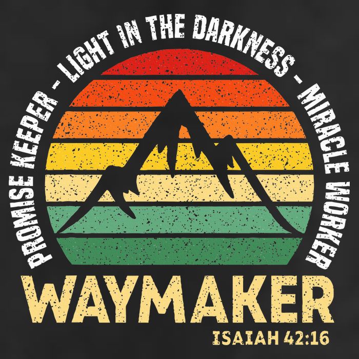 Waymaker Promise Keeper Miracle Worker Christian Believer Garment-Dyed Fleece Hoodie