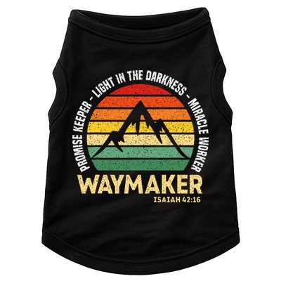 Waymaker Promise Keeper Miracle Worker Christian Believer Doggie Tank