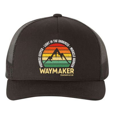 Waymaker Promise Keeper Miracle Worker Christian Believer Yupoong Adult 5-Panel Trucker Hat