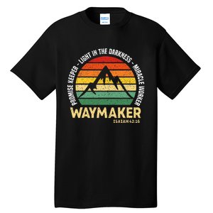 Waymaker Promise Keeper Miracle Worker Christian Believer Tall T-Shirt