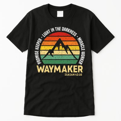 Waymaker Promise Keeper Miracle Worker Christian Believer Tall T-Shirt