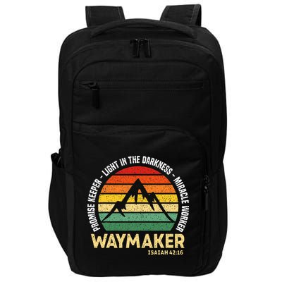 Waymaker Promise Keeper Miracle Worker Christian Believer Impact Tech Backpack