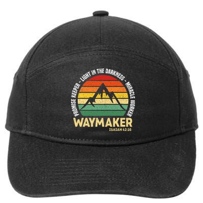 Waymaker Promise Keeper Miracle Worker Christian Believer 7-Panel Snapback Hat