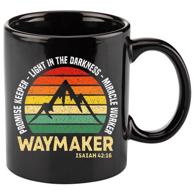 Waymaker Promise Keeper Miracle Worker Christian Believer 11oz C Handle Ceramic Mug