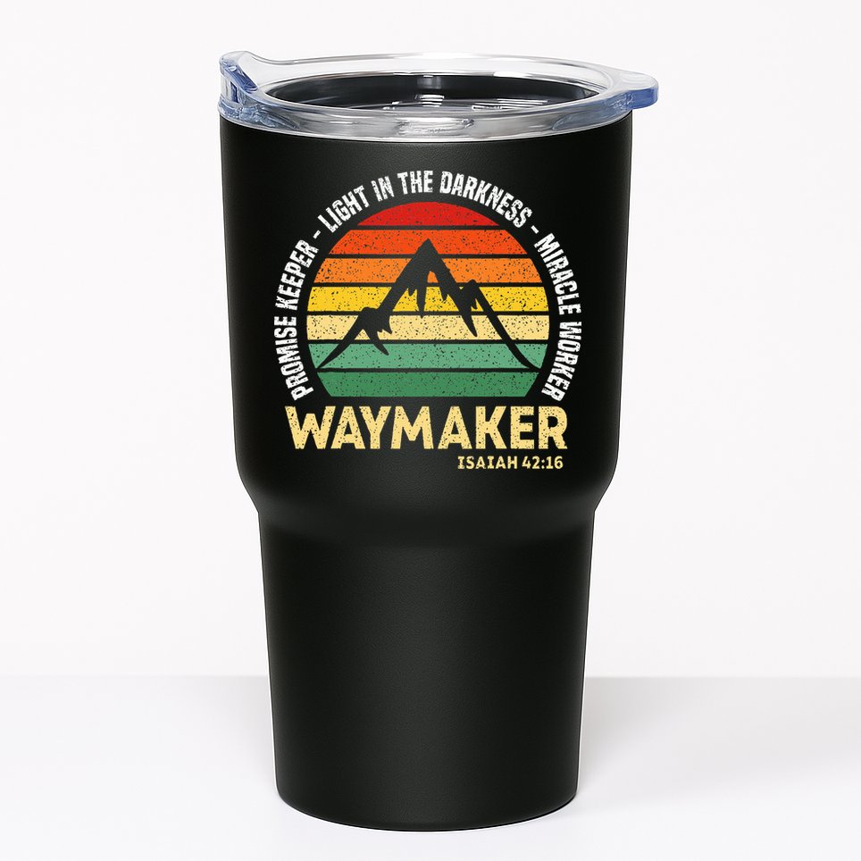 Waymaker Promise Keeper Miracle Worker Christian Believer Tumbler