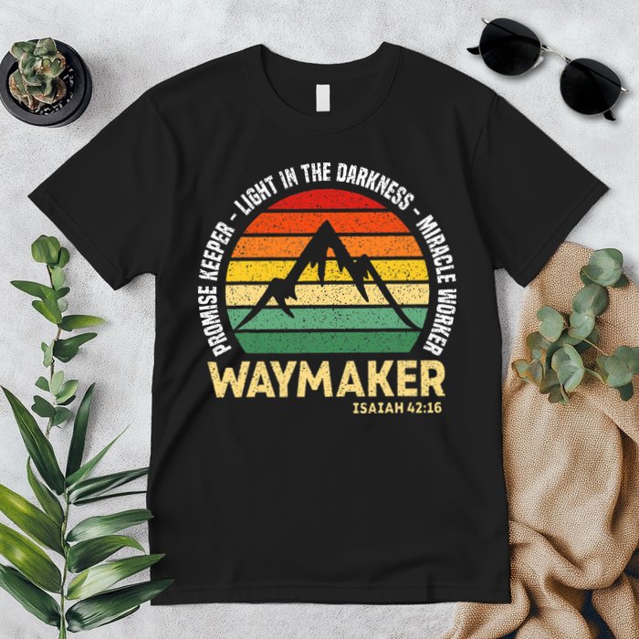 Waymaker Promise Keeper Miracle Worker Christian Believer Premium T-Shirt
