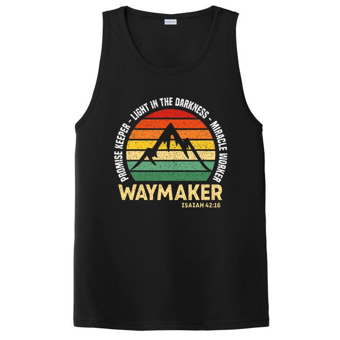 Waymaker Promise Keeper Miracle Worker Christian Believer PosiCharge Competitor Tank