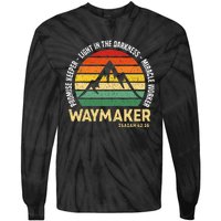 Waymaker Promise Keeper Miracle Worker Christian Believer Tie-Dye Long Sleeve Shirt