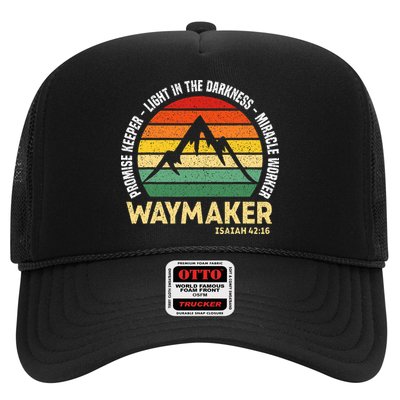 Waymaker Promise Keeper Miracle Worker Christian Believer Trucker Hat