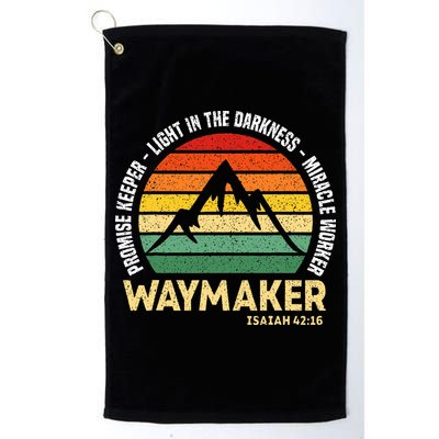 Waymaker Promise Keeper Miracle Worker Christian Believer Golf Towel